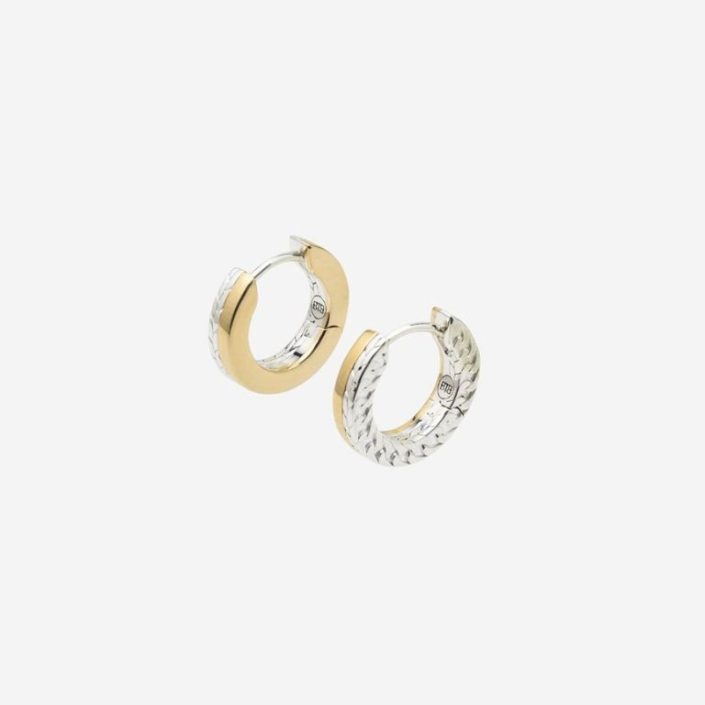 Esther Dual Hoops Set Zilver Verguld €179